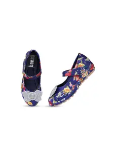 BAESD Girls Printed Ballerinas With Embellished Bows