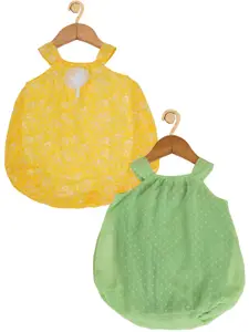 Creative Kids Infants Pack Of 2 Self Design Balloon Dresses