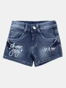 V-Mart Girls Washed Denim Shorts