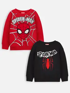 YK Marvel Boys Pack of 2 Spiderman Printed Sweatshirts