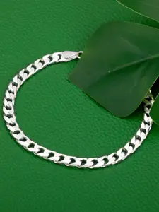 GIVA Men 925 Sterling Silver Rhodium-Plated Adjustable Link Bracelet