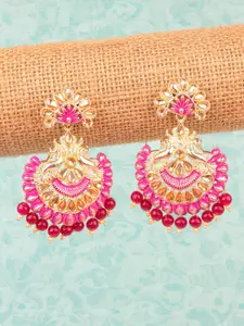 Crunchy Fashion Dome Shaped Copper-Plated Chandbalis Earrings