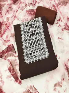 APNISHA Floral Embroidered Unstitched Dress Material