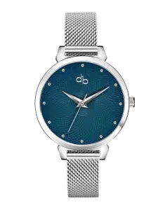 DressBerry Women Stainless Steel Bracelet Style Straps Analogue Watch DB-010-Blue