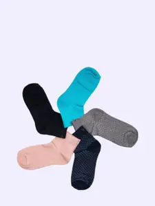 Cotstyle Men Pack Of 5 Assorted Ankle-Length Socks