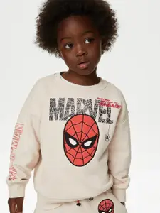 Marks & Spencer Boys Spiderman Printed Pullover Sweatshirt