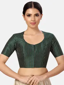 Studio Shringaar Striped Silk Saree Blouse