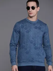Louis Philippe Jeans Pure Cotton Printed Sweatshirt