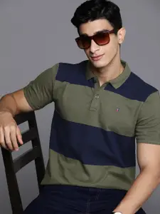 Louis Philippe Jeans Colourblocked Polo Collar T-shirt
