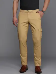 Louis Philippe Sport Men Low-Rise Slim Fit Smart Casual Cargos Trousers