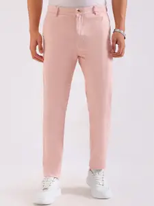 The Indian Garage Co Men Slim Fit Mid-Rise Trousers