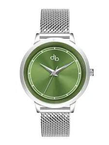 DressBerry Women Stainless Steel Bracelet Style Straps Analogue Watch DB-002-Green