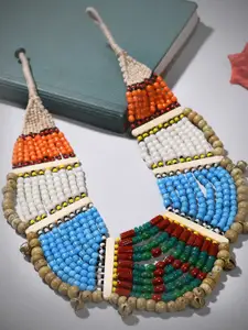 Bamboo Tree Jewels Vintage Naga Beaded Tribal Necklace