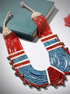 Bamboo Tree Jewels Vintage Naga Beaded Tribal Necklace