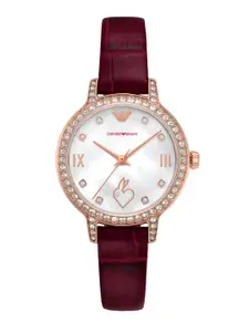 Emporio Armani Women Mother of Pearl Analogue Watch AR11510