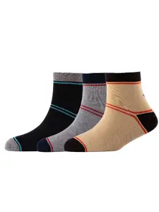 Cotstyle Men Pack Of 3 Patterned Cotton Above Ankle Length Socks