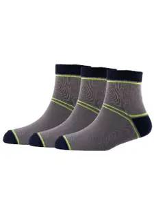 Cotstyle  Pack of 3 Patterned Pure Cotton Above Ankle Length Socks