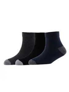 Cotstyle Men Pack Of 3 Patterned Pure Cotton Above Ankle-Length Socks