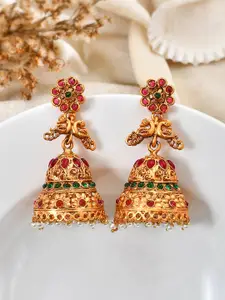 Silvermerc Designs Gold Plated Jhumkas Earrings