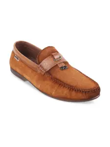 Metro Men Textured Leather Comfort Insole Penny Driving Shoes