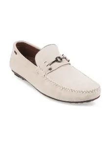 Metro Men Leather Comfort Insole Horsebit Driving Shoes