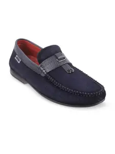 Metro Men Textured Leather Comfort Insole Penny Driving Shoes