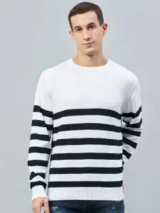 Club York Striped Cotton Pullover Sweaters