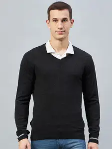 Club York V-Neck Long Sleeves Acrylic Pullover