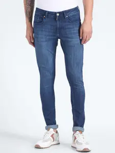 Flying Machine Men Skinny Fit Low-Rise Light Fade Clean Look Stretchable Jeans