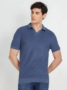 Flying Machine Polo Collar Short Sleeve Cotton T-Shirt
