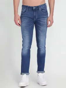 Flying Machine Men Tapered Fit Light Fade Clean Look Stretchable Jeans