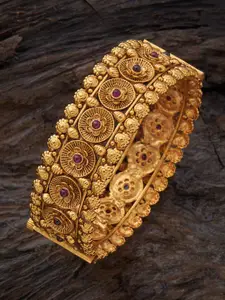 Kushal's Fashion Jewellery Kushal's FashioJewellery Gold-Plated AD-Studded Antique Bangles