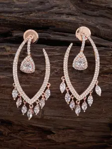 Kushal's Fashion Jewellery Rose Gold-Plated Classic Hoop Earrings