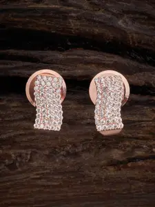 Kushal's Fashion Jewellery Rose Gold-Plated Classic Studs Earrings