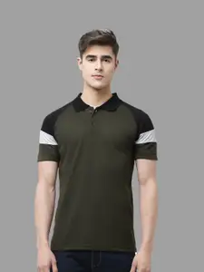 Leotude Polo Collar Raglan Sleeves Casual T-shirt