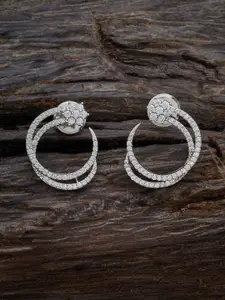 Kushal's Fashion Jewellery Rose Gold-Plated CZ-Embellished Bridal Adjustable Finger Ring