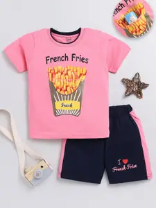 Toonyport Boys Printed Pure Cotton T-shirt with Shorts