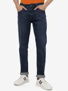 JADE BLUE Men Straight Fit Clean Look Light Fade Stretchable Jeans