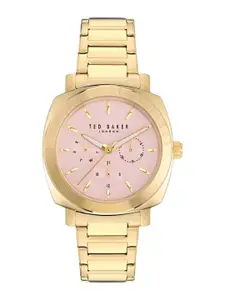 Ted Baker Women Embellished Dial & Bracelet Style Straps Analogue Watch BKPRBF301