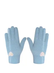 LOOM LEGACY Women Woven Design Knitted Acrylic Gloves