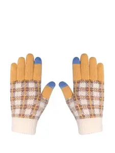 LOOM LEGACY Women Knitted Design Winter Acrylic Gloves