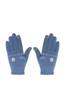 LOOM LEGACY Women Knitted Design Hand Gloves