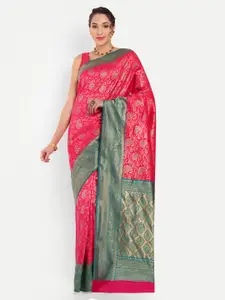 Areca Designer Paisley Woven Design Zari Banarasi Saree