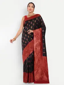 Areca Designer Ethnic Motifs Woven Design Zari Kanjeevaram Saree