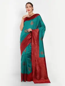 Areca Designer Ethnic Motifs Woven Design Zari Banarasi Saree