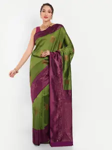 Areca Designer Ethnic Motifs Woven Design Zari Banarasi Saree