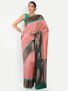 Areca Designer Ethnic Motifs Woven Design Zari Banarasi Saree