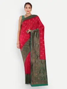 Areca Designer Ethnic Motifs Woven Design Zari Kanjeevaram Saree