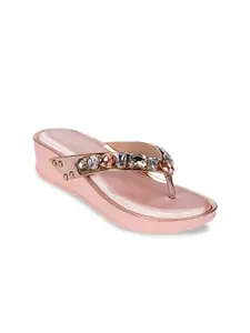 JM Looks Embellished Comfort Heels