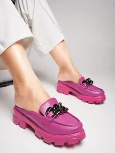 JM Looks Embellished Platform Heels